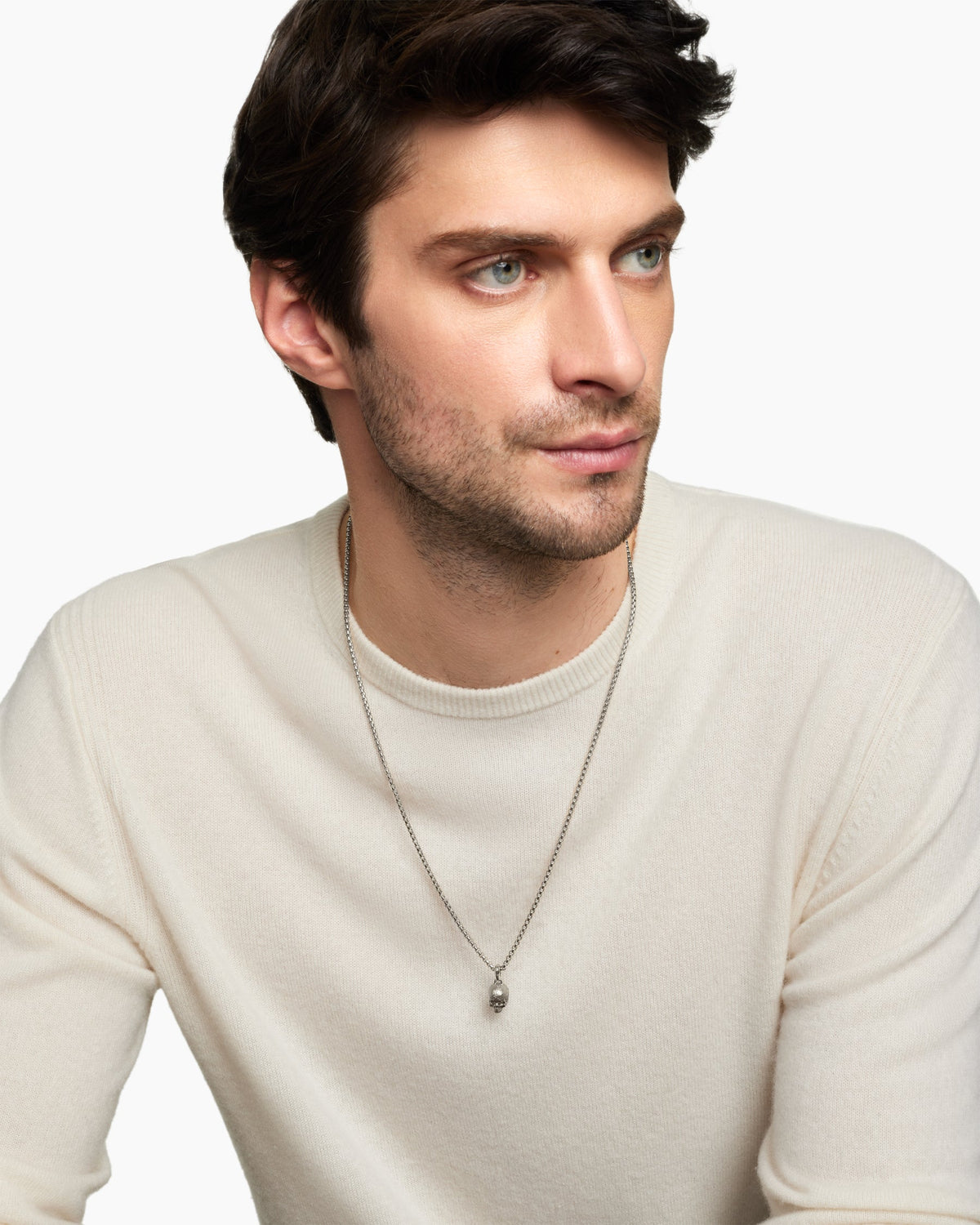 David Yurman Memento Mori Skull Amulet David Yurman Men’s