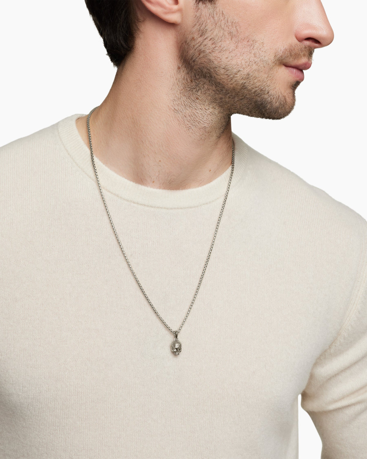 David Yurman Memento Mori Skull Amulet David Yurman Men’s