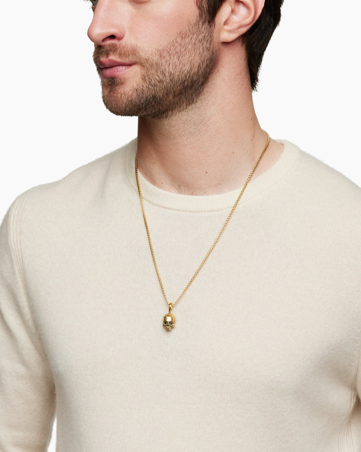 David Yurman Memento Mori Skull Amulet David Yurman Men’s
