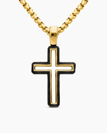 David Yurman Forged Carbon Cross Pendant David Yurman Men’s