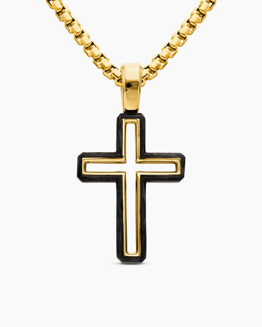 David Yurman Forged Carbon Cross Pendant David Yurman Men’s