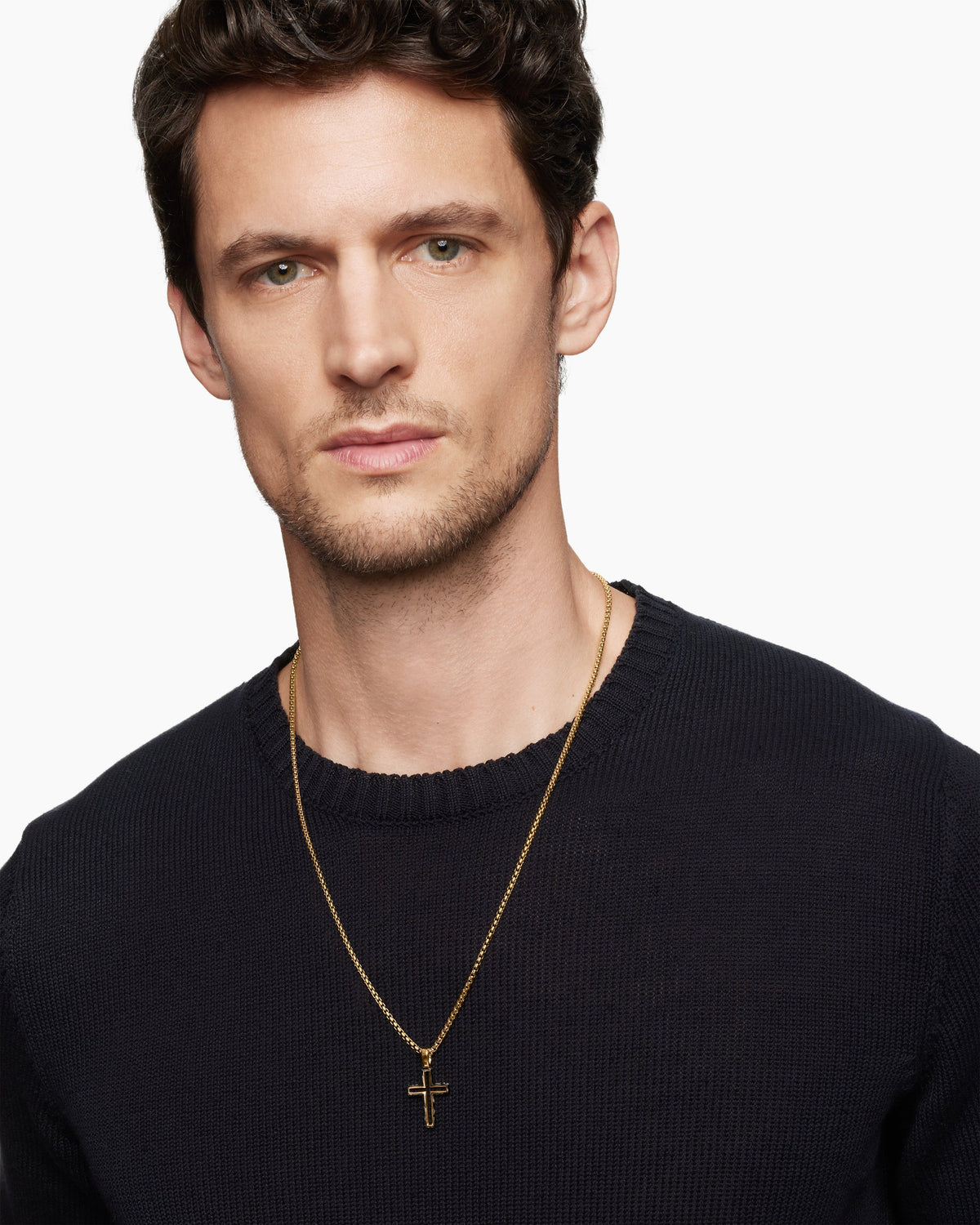 David Yurman Forged Carbon Cross Pendant David Yurman Men’s
