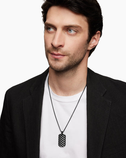David Yurman Sculpted Cable Tag David Yurman Men’s