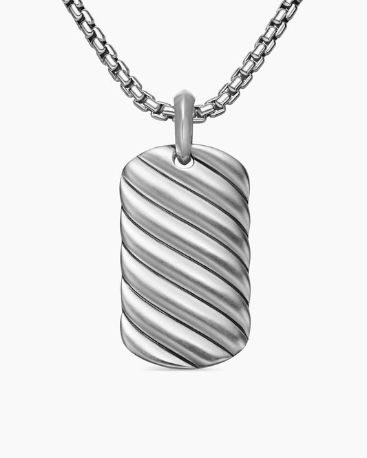 David Yurman Sculpted Cable Tag David Yurman Men’s