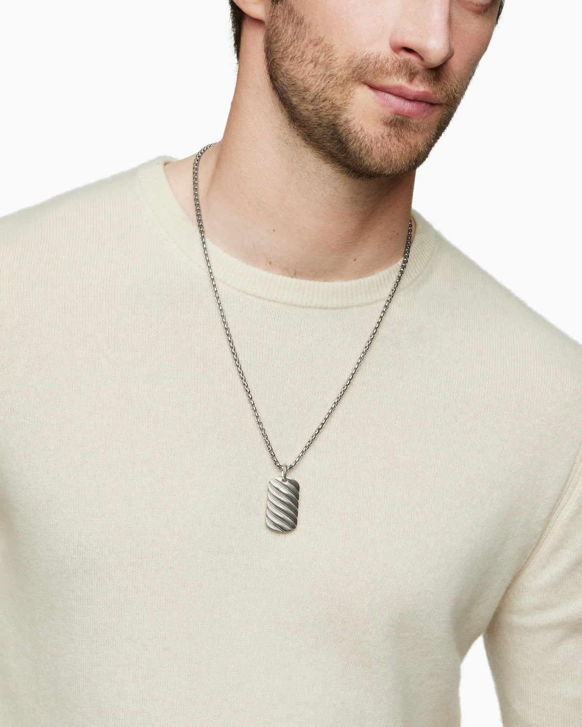 David Yurman Sculpted Cable Tag David Yurman Men’s