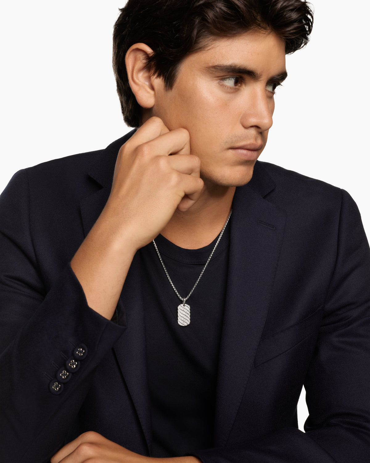 David Yurman Sculpted Cable Tag David Yurman Men’s