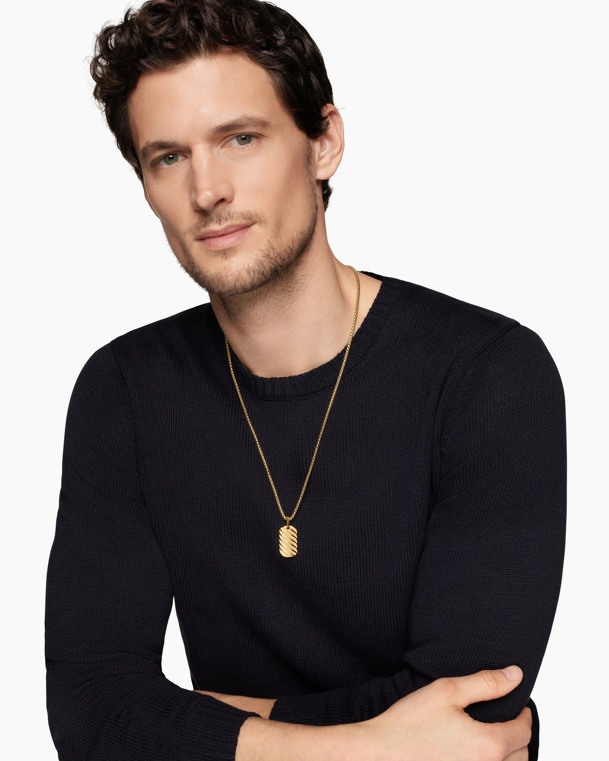 David Yurman Sculpted Cable Tag David Yurman Men’s