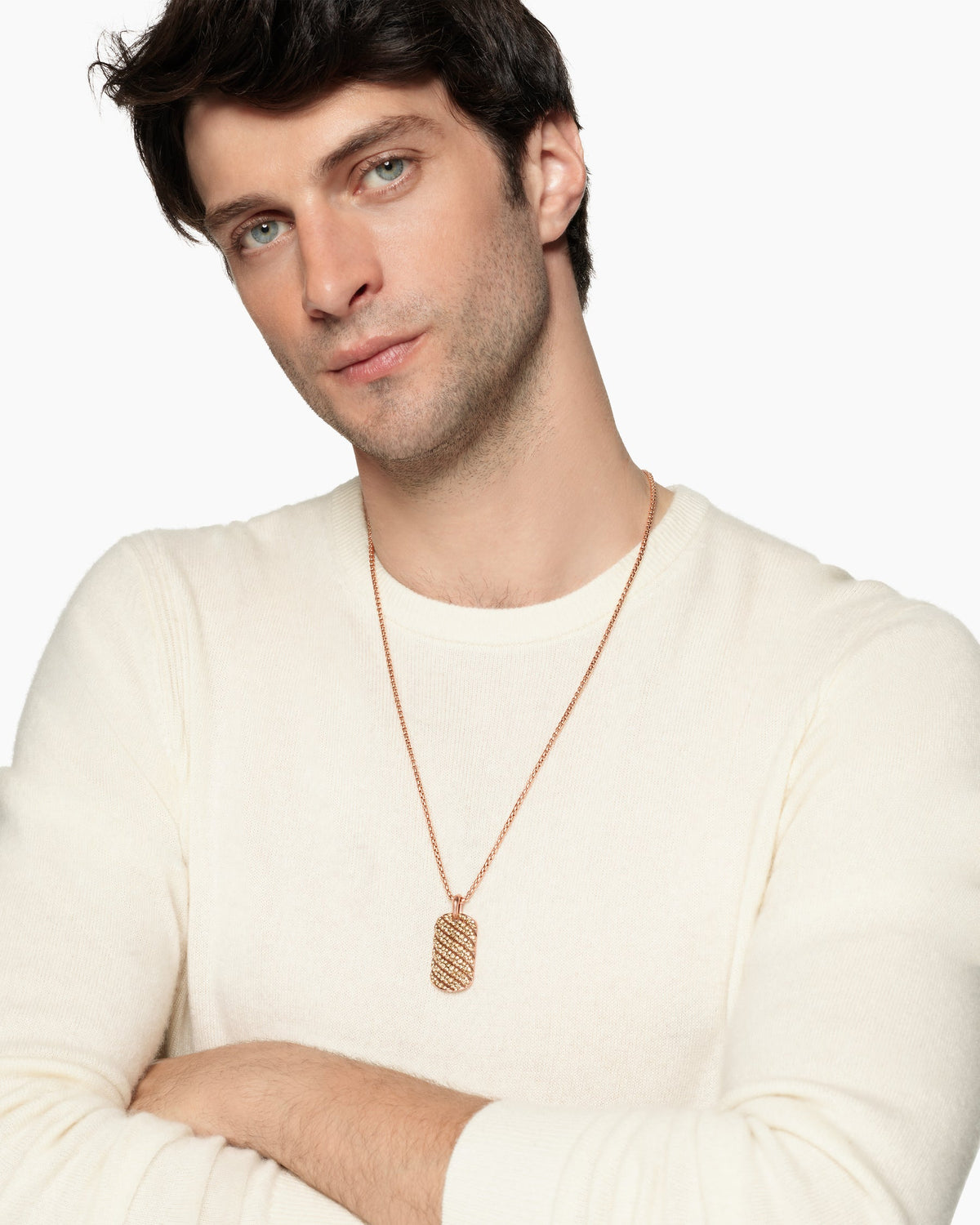 David Yurman Sculpted Cable Tag David Yurman Men’s
