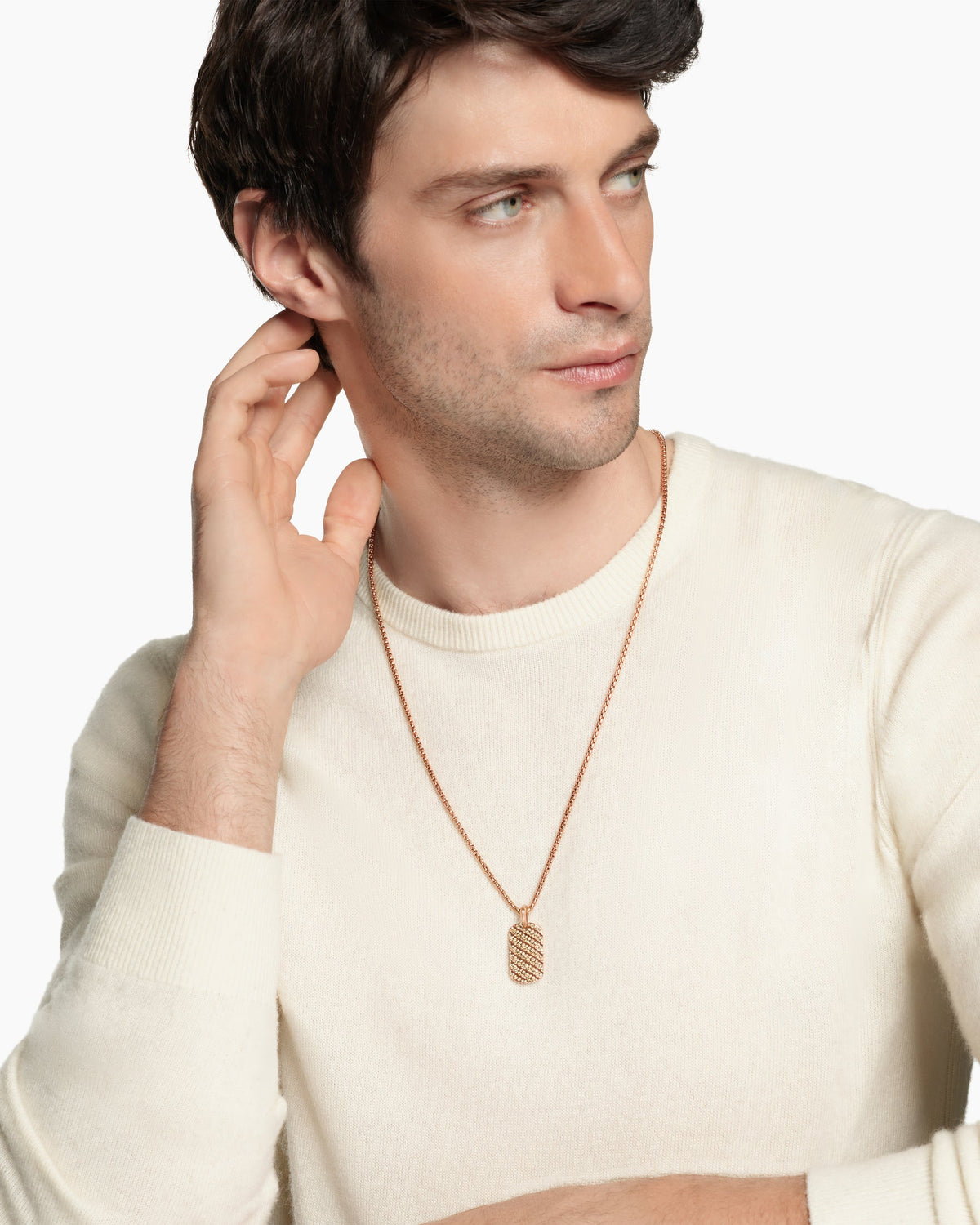 David Yurman Sculpted Cable Tag David Yurman Men’s