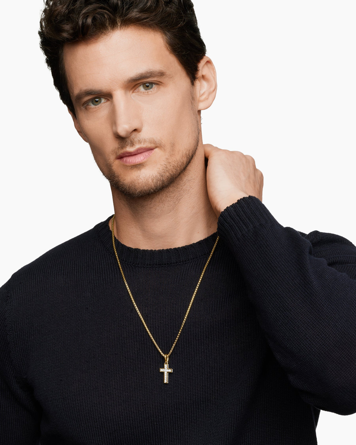 David Yurman Pavé Cross Pendant David Yurman Men’s