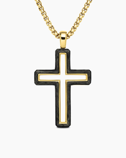 David Yurman Forged Carbon Cross Pendant David Yurman Men’s