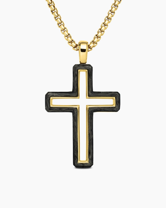 David Yurman Forged Carbon Cross Pendant David Yurman Men’s