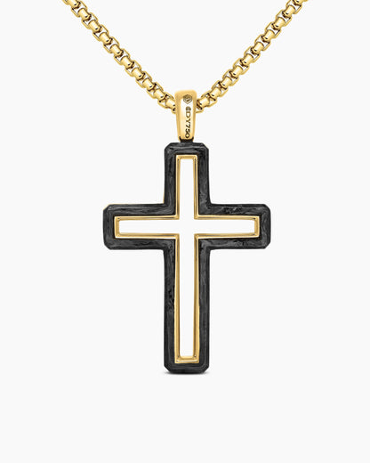 David Yurman Forged Carbon Cross Pendant David Yurman Men’s