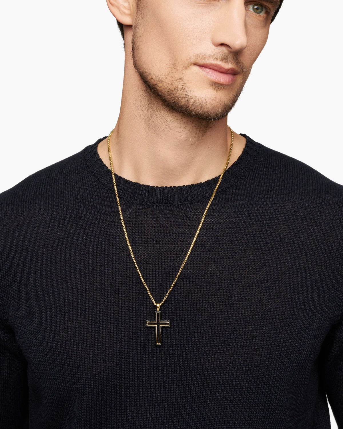 David Yurman Forged Carbon Cross Pendant David Yurman Men’s