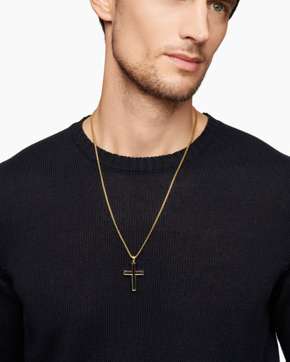 David Yurman Forged Carbon Cross Pendant David Yurman Men’s
