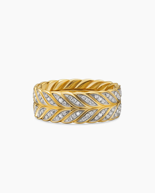 David Yurman Chevron Pavé Band Ring David Yurman Men’s