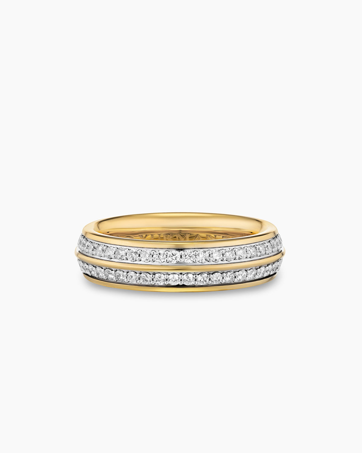 David Yurman Mens Knife Edge Band Ring in 18K Yellow Gold, 6mm David Yurman Men’s|Wedding