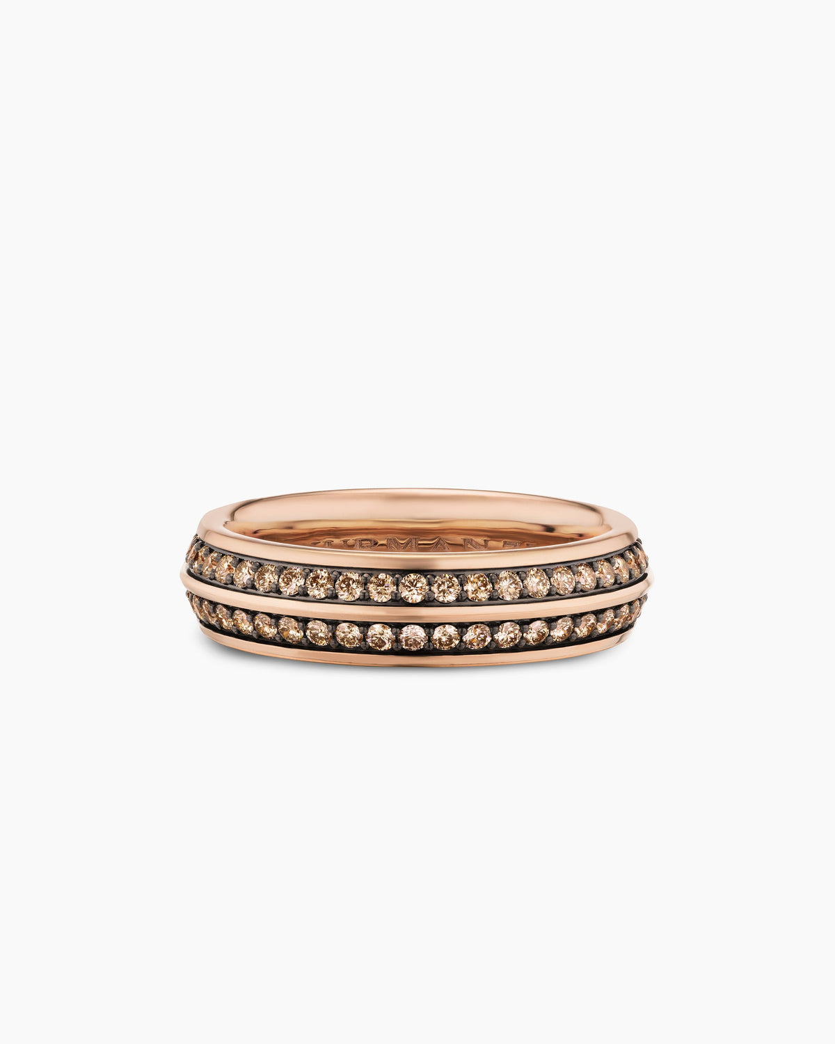 David Yurman Mens Knife Edge Band Ring in 18K Rose Gold, 6mm David Yurman Men’s|Wedding