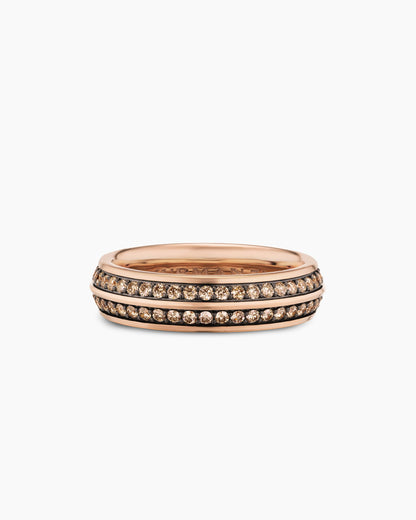 David Yurman Mens Knife Edge Band Ring in 18K Rose Gold, 6mm David Yurman Men’s|Wedding