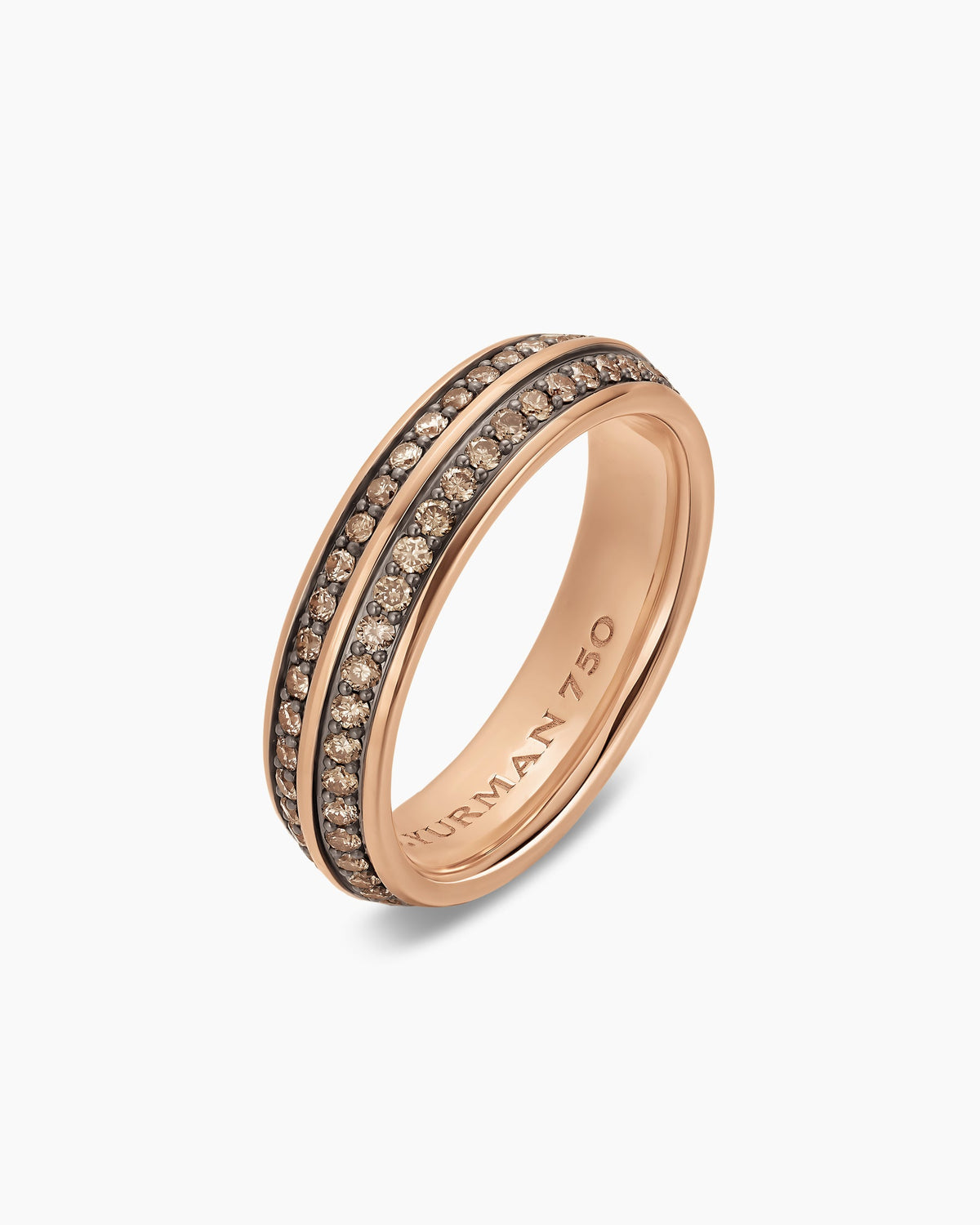 David Yurman Mens Knife Edge Band Ring in 18K Rose Gold, 6mm David Yurman Men’s|Wedding
