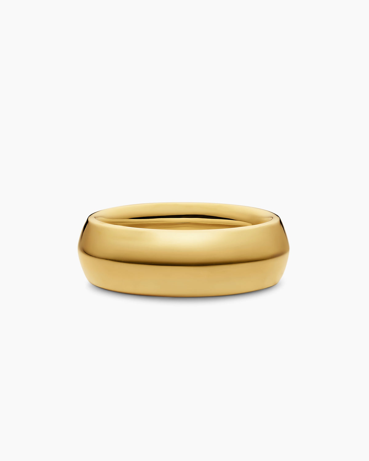 David Yurman Mens Knife Edge Band Ring in 18K Yellow Gold, 8mm David Yurman Men’s|Wedding