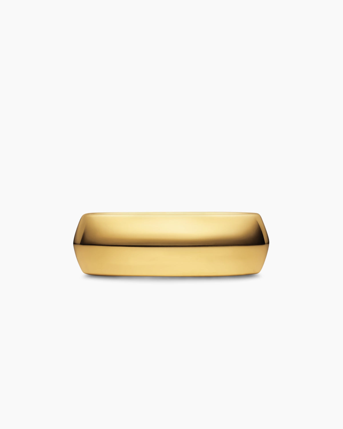 David Yurman Mens Knife Edge Band Ring in 18K Yellow Gold, 8mm David Yurman Men’s|Wedding