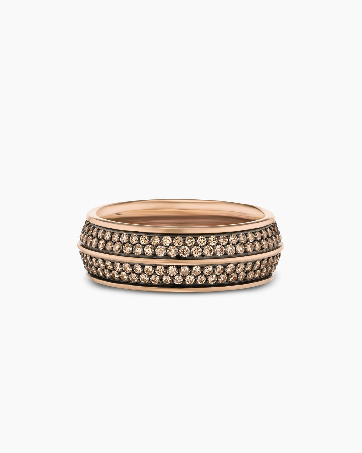 David Yurman Mens Knife Edge Band Ring in 18K Rose Gold, 8mm David Yurman Men’s|Wedding
