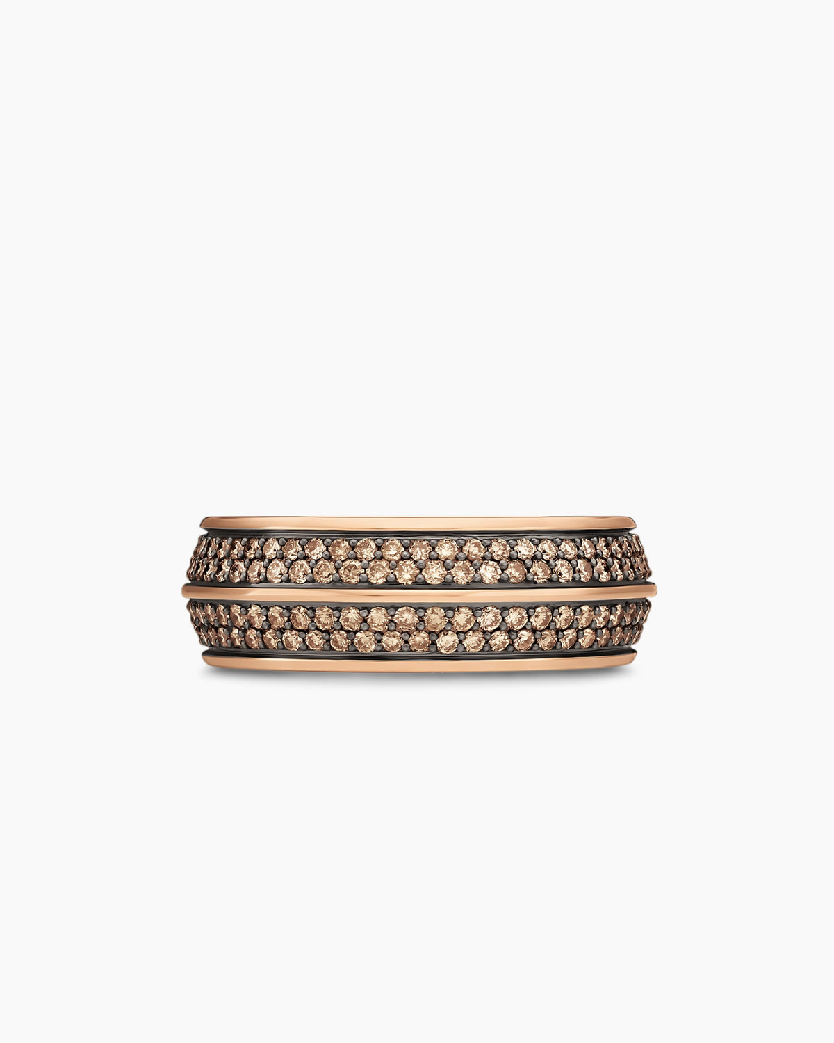 David Yurman Mens Knife Edge Band Ring in 18K Rose Gold, 8mm David Yurman Men’s|Wedding