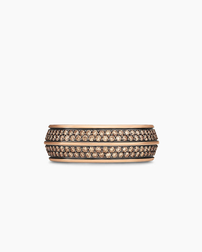 David Yurman Mens Knife Edge Band Ring in 18K Rose Gold, 8mm David Yurman Men’s|Wedding