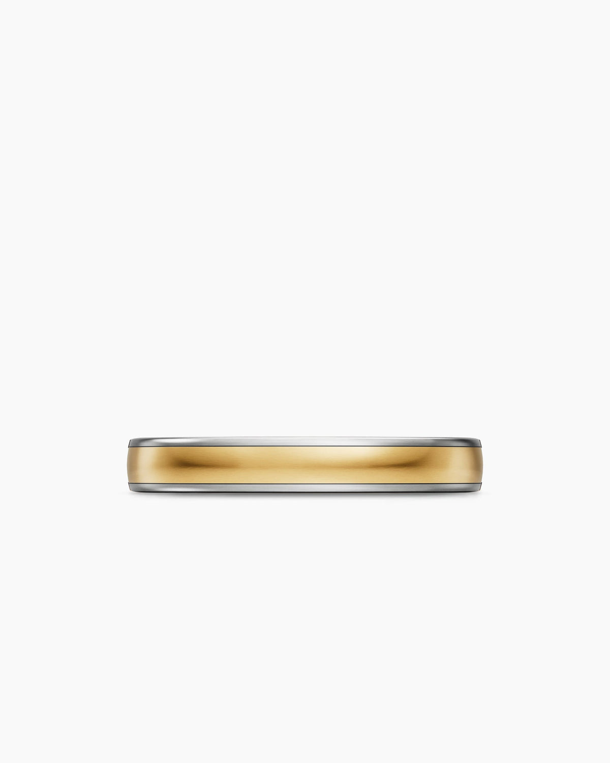 David Yurman Mens Streamline® Band Ring in Sterling Silver with 14K Yellow Gold, 4mm David Yurman Men’s