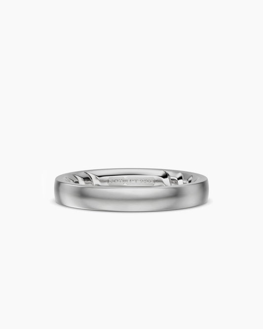 David Yurman Mens Streamline® Band Ring in Platinum, 4mm David Yurman Men’s|Wedding