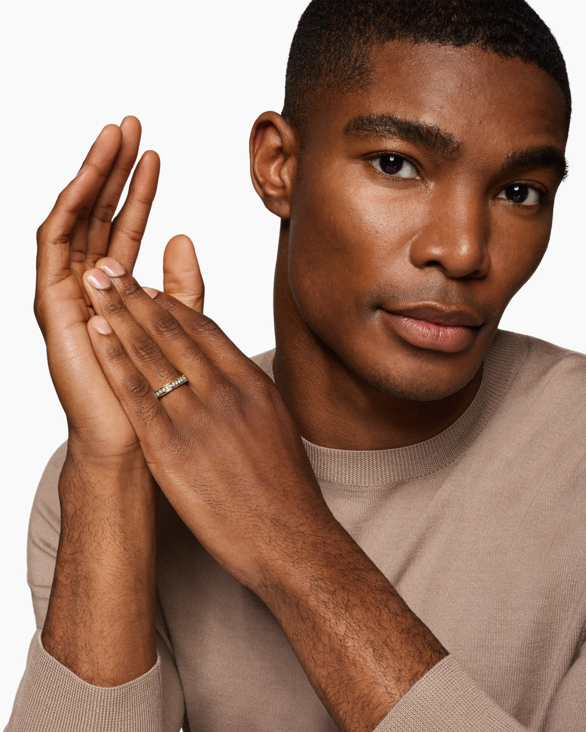 David Yurman Mens Streamline® Band Ring in 18K Yellow Gold, 4mm David Yurman Men’s|Wedding