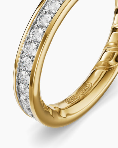 David Yurman Mens Streamline® Band Ring in 18K Yellow Gold, 4mm David Yurman Men’s|Wedding