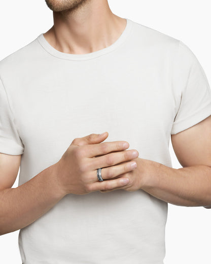 David Yurman Cable Inset Band Ring David Yurman Men’s