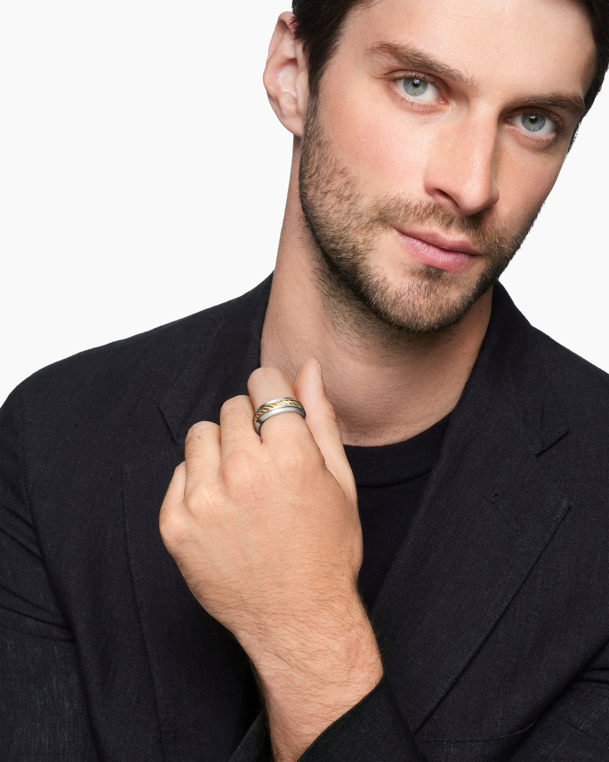 David Yurman Cable Inset Band Ring David Yurman Men’s