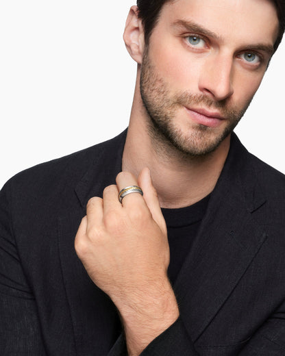 David Yurman Cable Inset Band Ring David Yurman Men’s