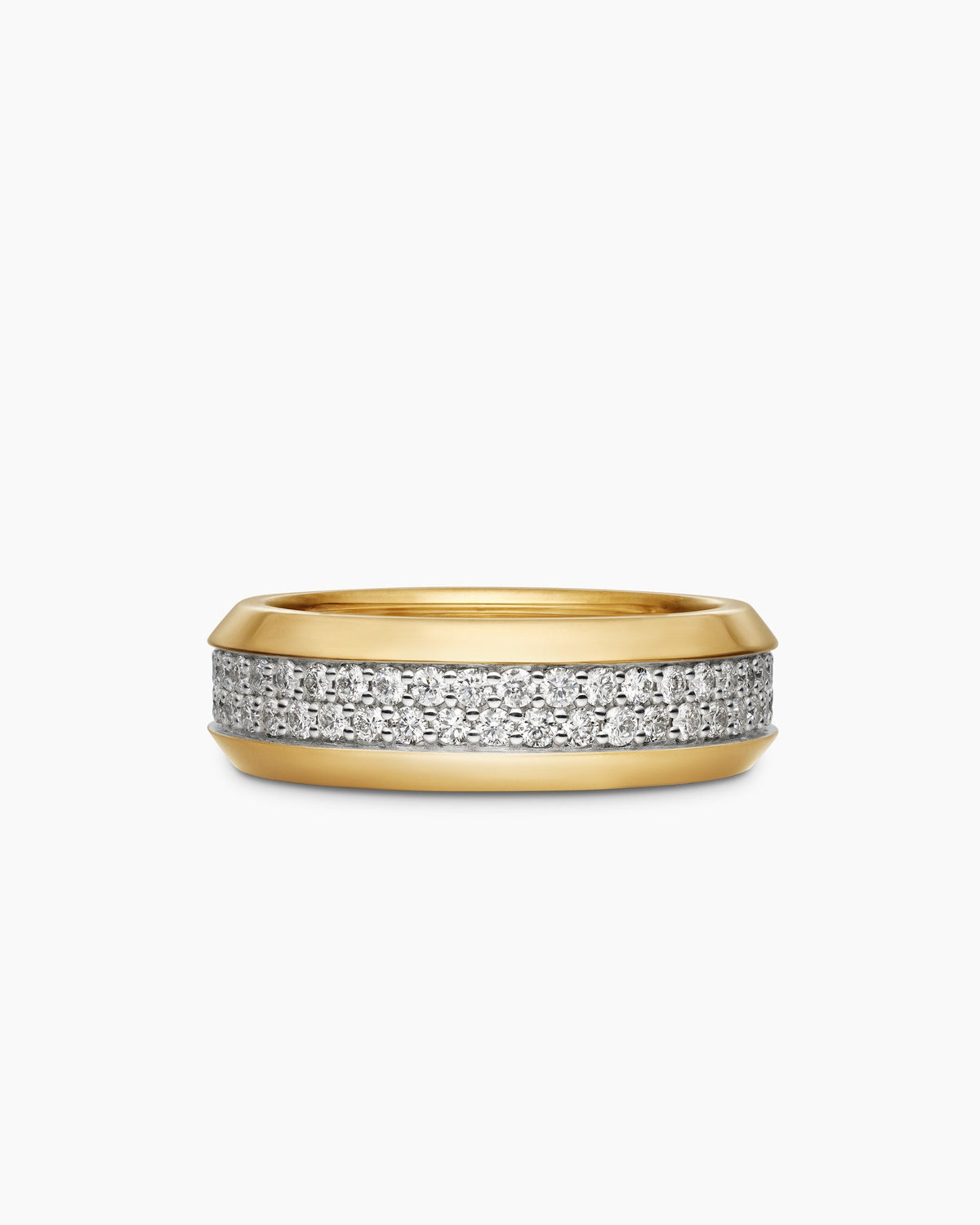 David Yurman Beveled Two Row Band Ring David Yurman Men’s|Wedding