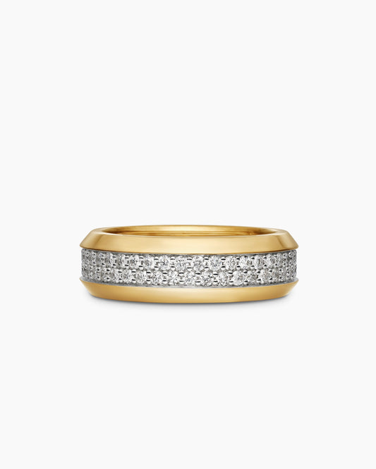 David Yurman Beveled Two Row Band Ring David Yurman Men’s|Wedding