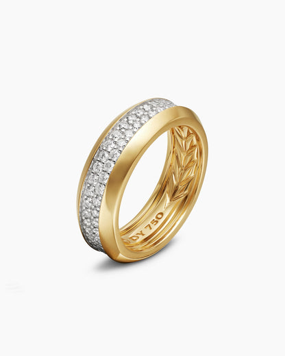 David Yurman Beveled Two Row Band Ring David Yurman Men’s|Wedding