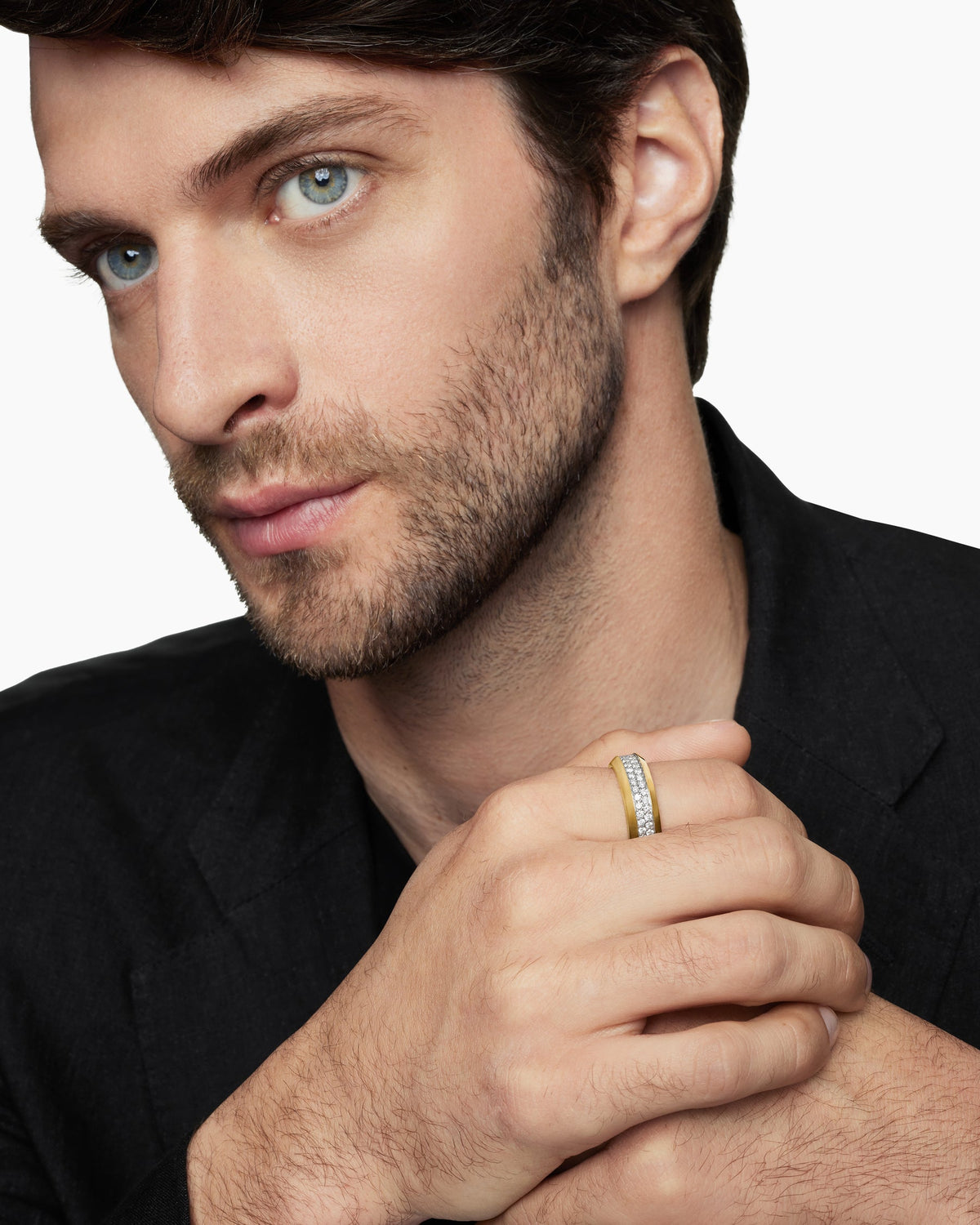David Yurman Beveled Two Row Band Ring David Yurman Men’s|Wedding