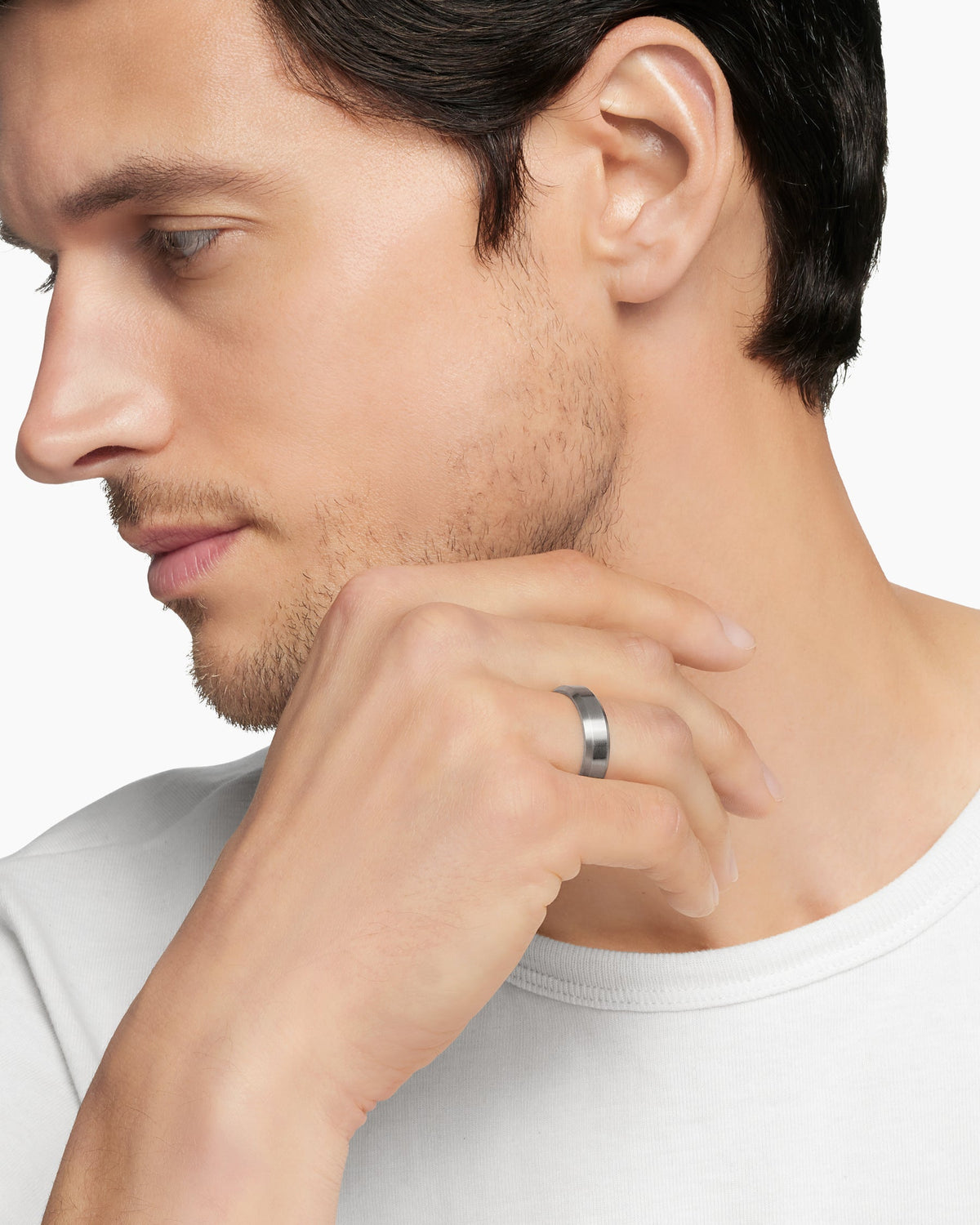 David Yurman Beveled Band Ring David Yurman Men’s|Wedding