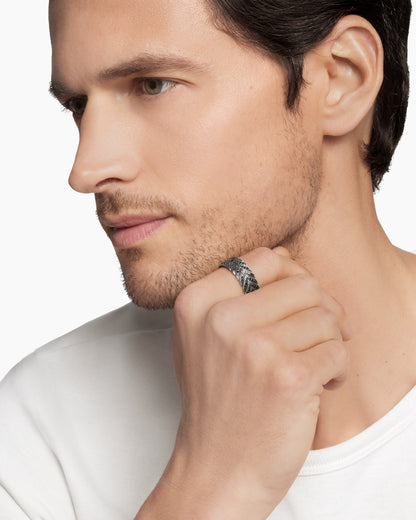 David Yurman Chevron Pavé Band Ring David Yurman Men’s