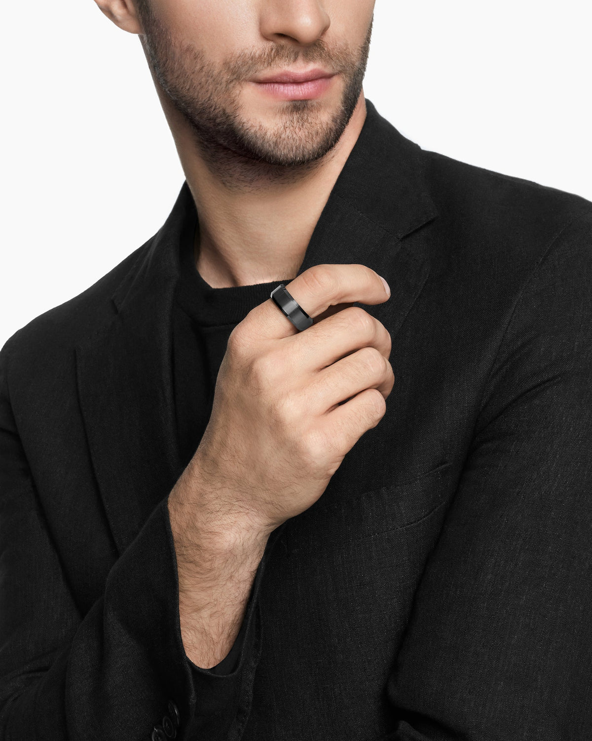 David Yurman Streamline Beveled Band Ring David Yurman Men’s|Wedding