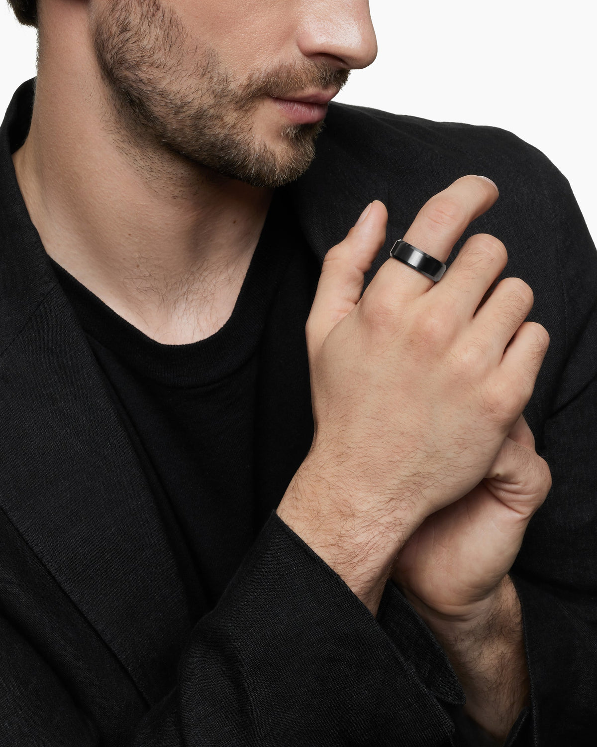 David Yurman Streamline Beveled Band Ring David Yurman Men’s|Wedding