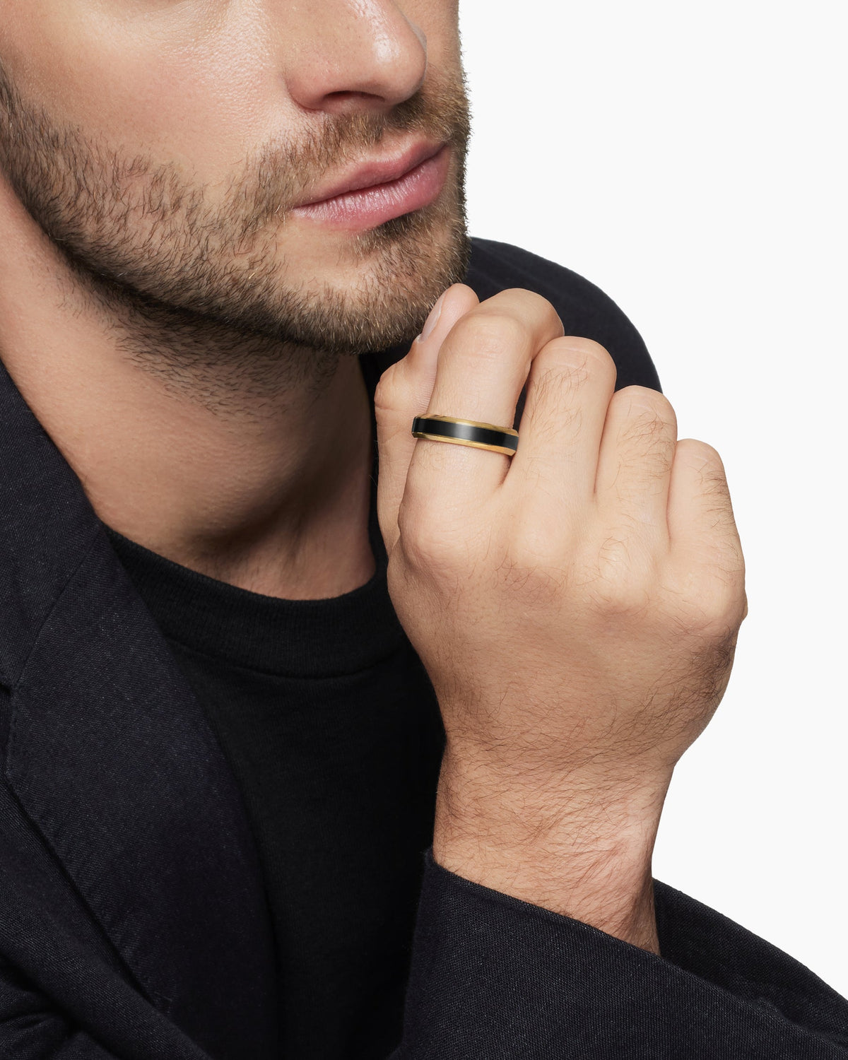 David Yurman Beveled Band Ring David Yurman Men’s|Wedding