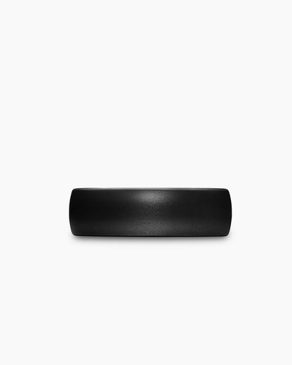 David Yurman Mens Streamline Band Ring in Black Titanium, 7.6mm David Yurman Men’s|Wedding