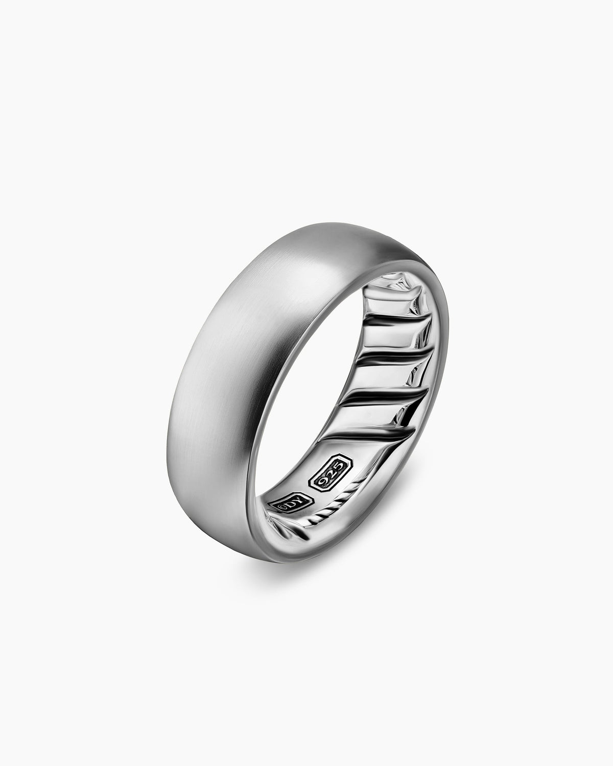 David Yurman Mens Streamline Band Ring in Sterling Silver, 7.6mm David Yurman Men’s