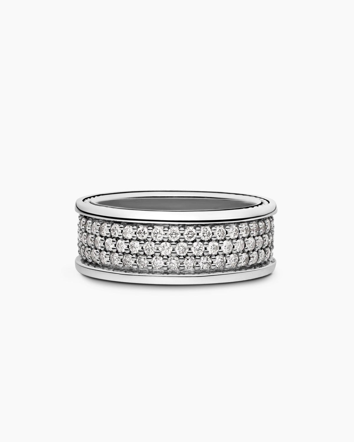 David Yurman Streamline Pavé Three Row Band Ring David Yurman Men’s