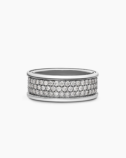 David Yurman Streamline Pavé Three Row Band Ring David Yurman Men’s