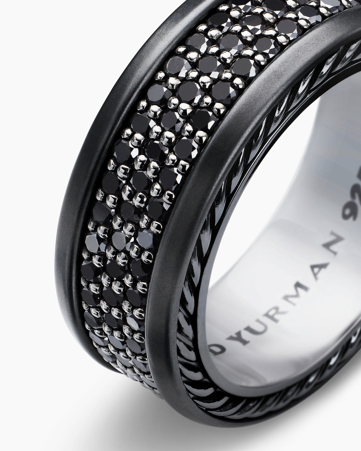 David Yurman Streamline Pavé Three Row Band Ring David Yurman Men’s